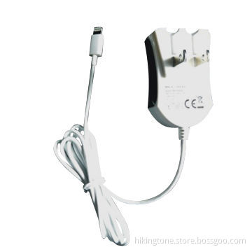 DC 5V/2.4A Travel Charger for iPhone 5 Attached 8pin Cable with MFI Certification